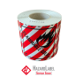 Preview: Gefahrgutaufkleber Klasse 4.1, 10x10 cm, PE-Folie, FLAMMABLE SOLID